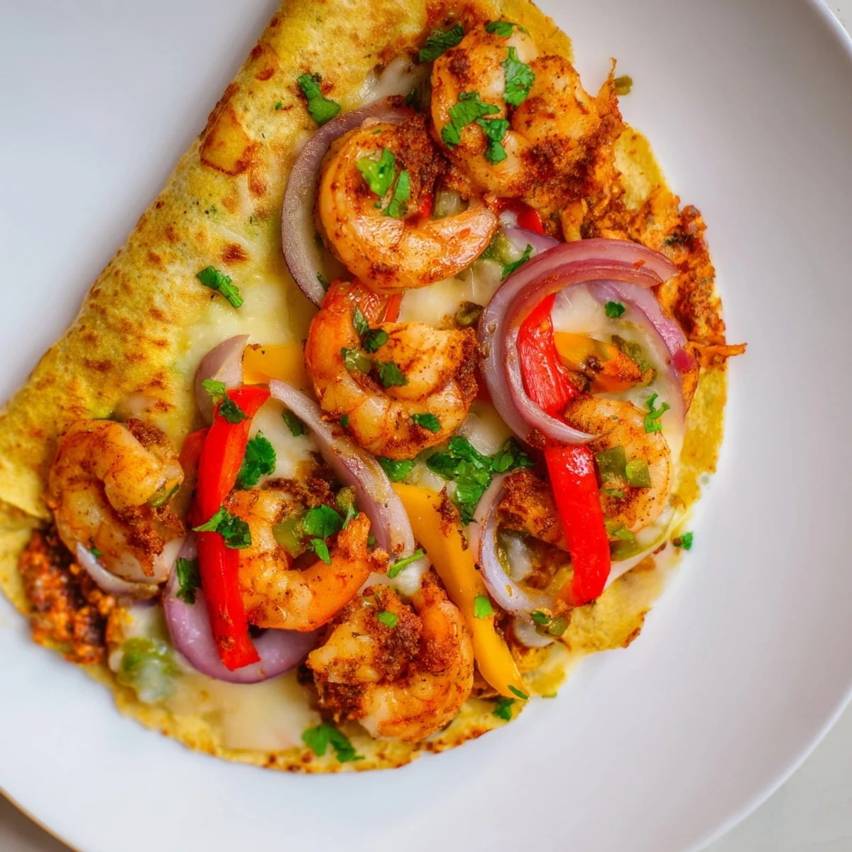Freshly baked Shrimp Fajita Sheet Pan Quesadillas with melty cheese and golden edges, served with lime wedges and salsa.