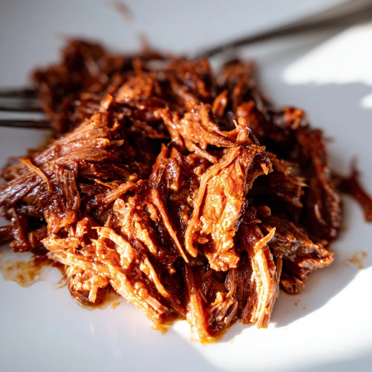 Slow-cooked Crock Pot Korean Beef simmering in a savory-sweet sauce served over fluffy rice.