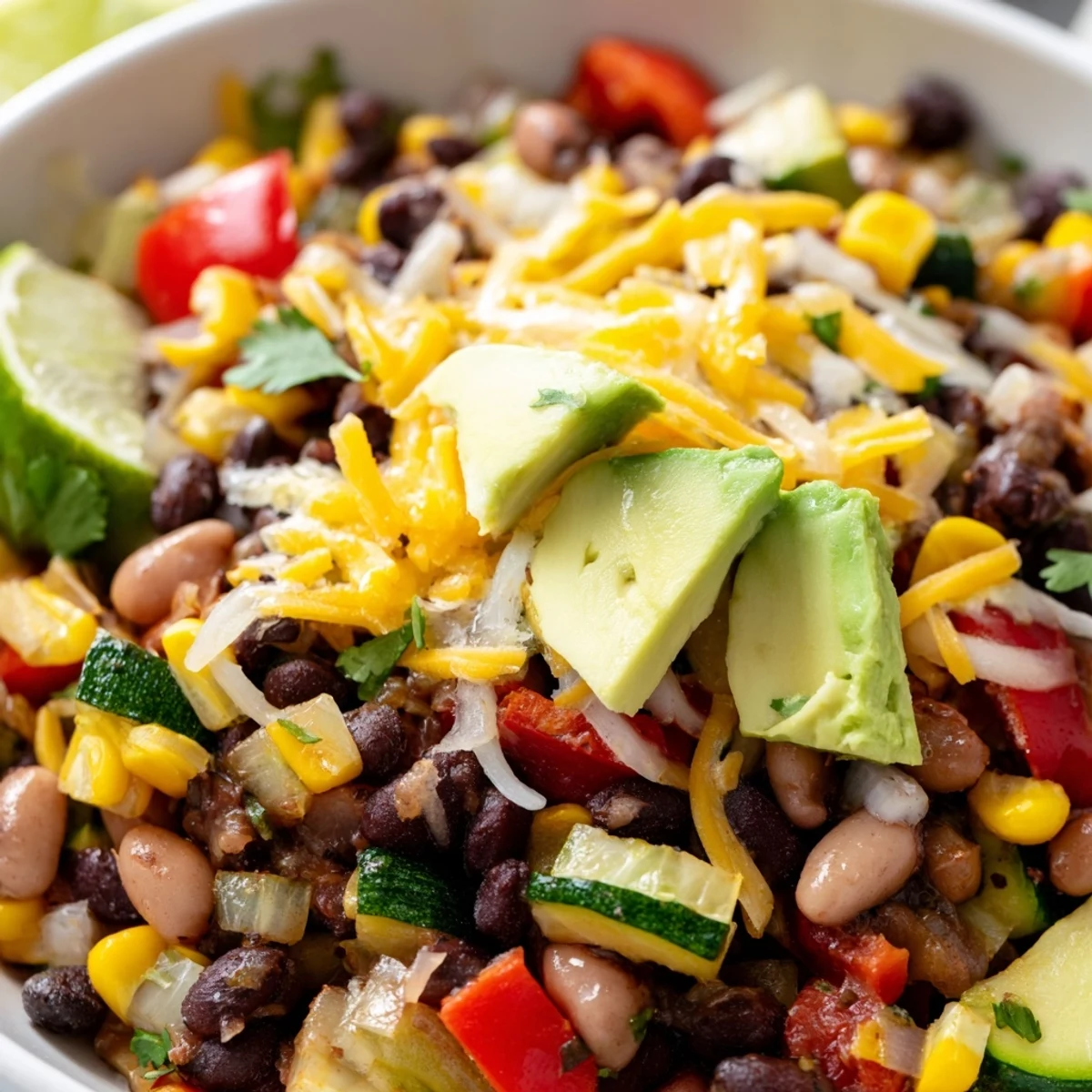 A nourishing bowl of Southwest Spice Green Chile Bowl garnished with jalapeños, sour cream, and cilantro, perfect for a hearty vegetarian dinner.