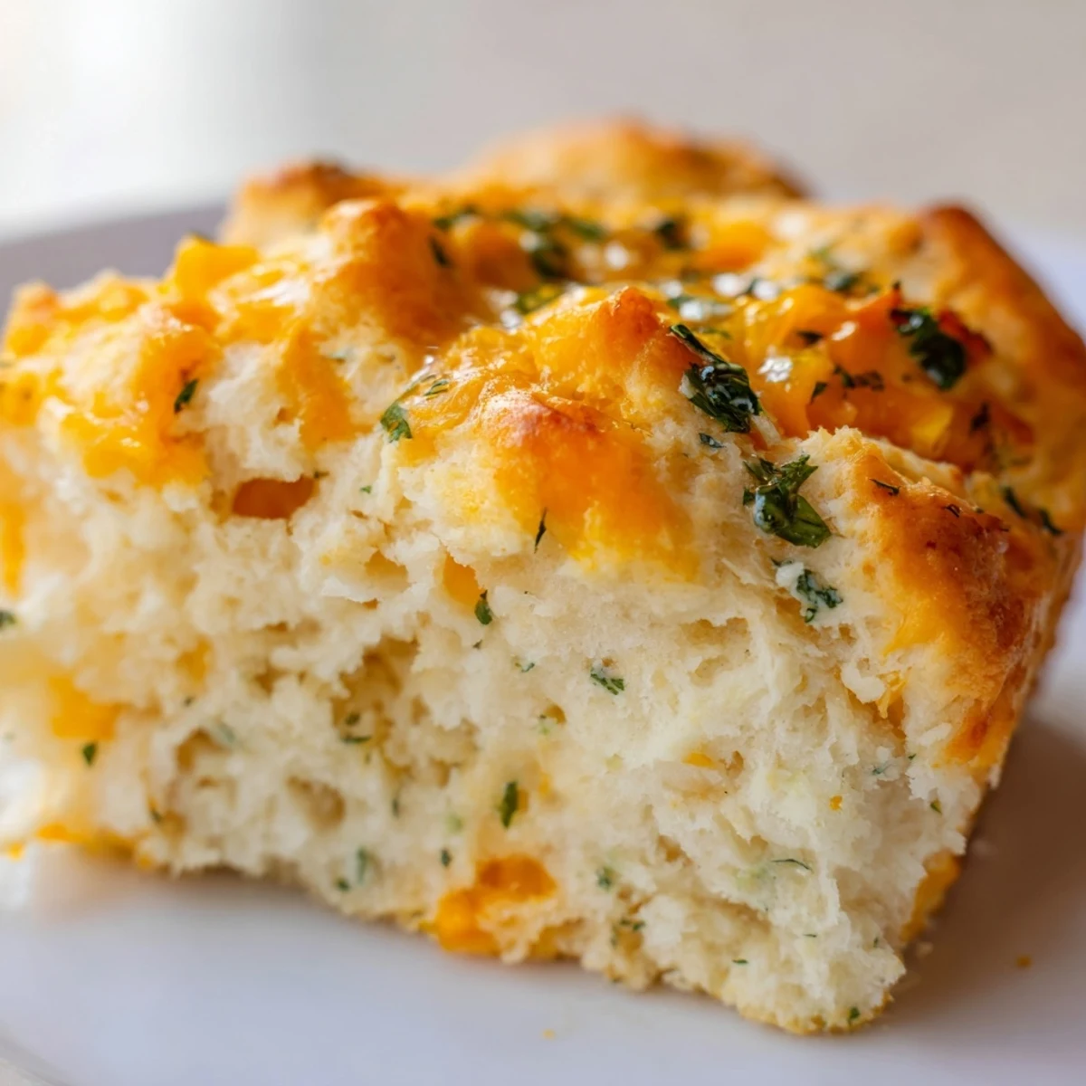 Red Lobsters Cheddar Bay Biscuit Loaf served alongside creamy tomato soup for a comforting dinner.