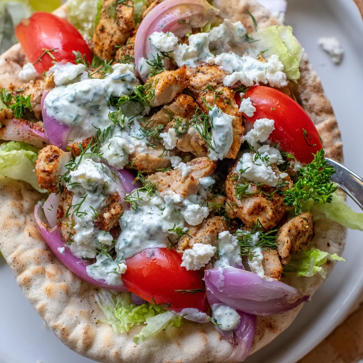 Sheet pan chicken pitas featuring tender spiced meat and roasted peppers ready for a quick family dinner