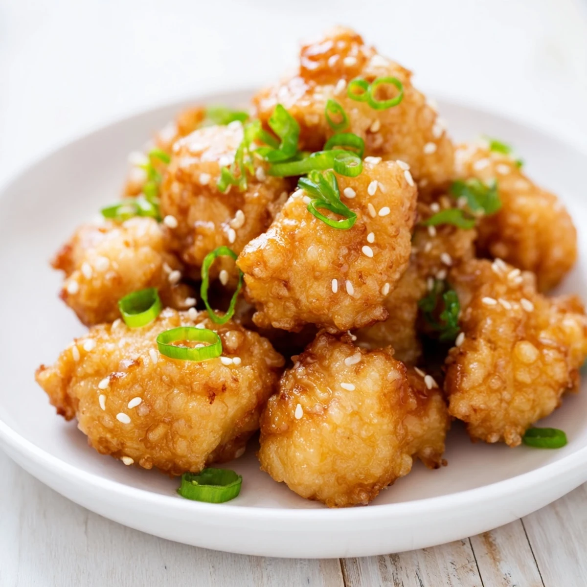 Juicy Hawaiian mochiko chicken drumettes fried until perfectly crisp and garnished with green onions