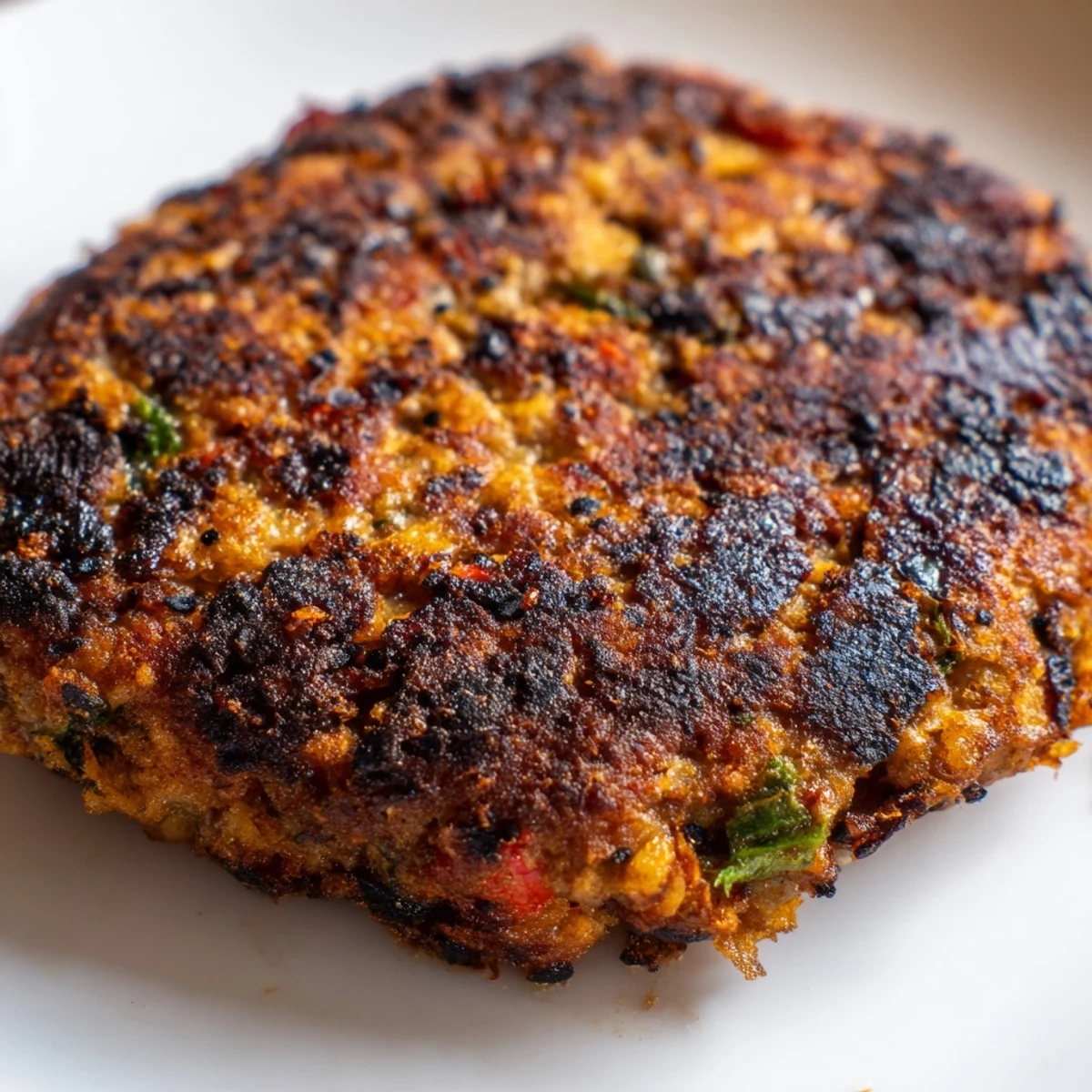 Perfectly cooked Pakistani Chapli Kabab served warm with fresh naan bread and mint chutney