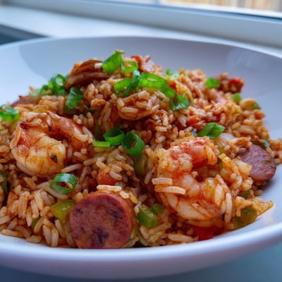 Shrimp And Sausage Dirty Rice