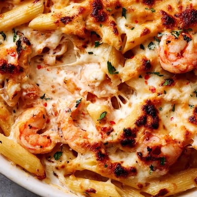 Shrimp Scampi Pasta Bake