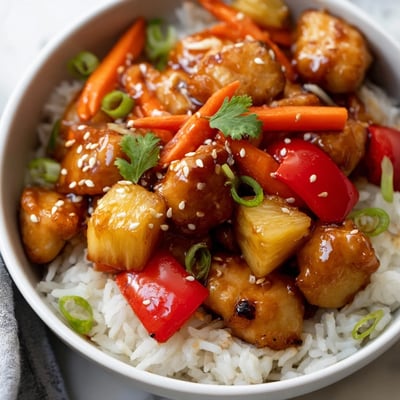 Pineapple Chicken Rice Bowl