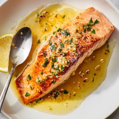 Garlic Butter Pan-Seared Salmon