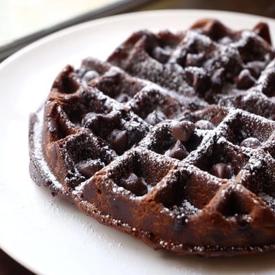 Fudgy Brownie Waffles
